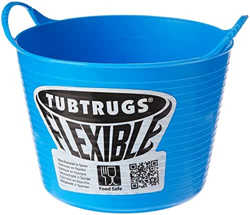 Image of Faulks and Company 2593 Trug Flexible Micro Tub, Blue, 0.37 Litre
