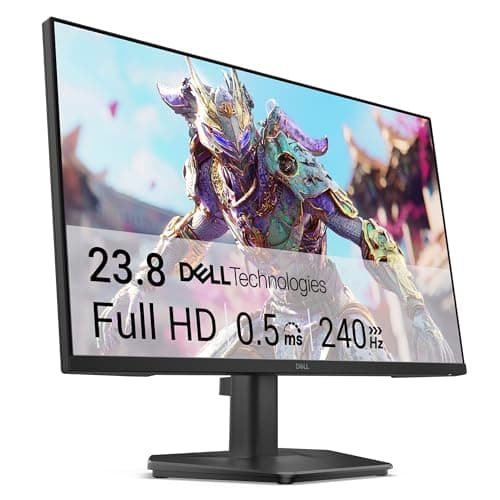 Image of Dell 24 Gaming Monitor - SE2426HG, Full HD (1920x1080), 240Hz, Fast IPS, 0.5ms, AMD FreeSync Premium, 99% sRGB, HDR10, VESA (100x100mm), DisplayPort, 2 HDMI, 3 Year Warranty, Black