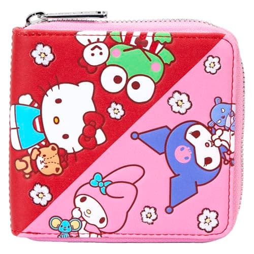 Image of Loungefly Sanrio Hello Kitty & Friends Color Block Zip Around Wallet