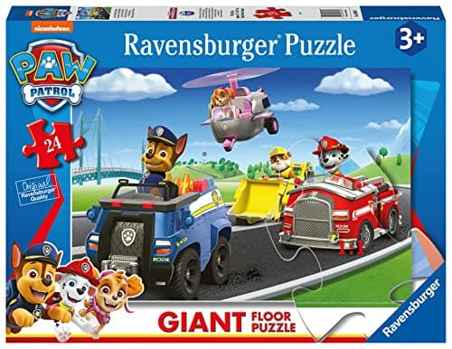 Image of Ravensburger Paw Patrol Toys - Shaped Giant Floor Jigsaw Puzzle for Kids Age 3 Years Up - 24 Pieces