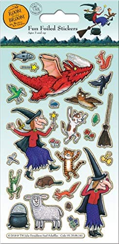 Image of Paper Projects 01.70.06.141 Room On The Broom Sparkly Reusable Sticker Pack, 19.5cm x 9.5cm