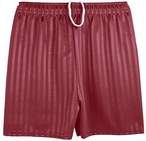 Image of Kentex Online Mens Shadow Stripe Gym Sports Football Games School PE Shorts (X-Large, Maroon)