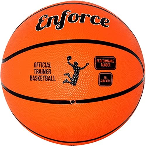Image of Optimum Street Basketball - Durable Korean Rubber with All-Weather Grip for Versatile Indoor/Outdoor Play - Sizes 7 & Mini for All Ages - Orange, Size 7