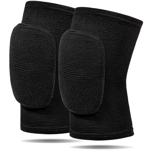 Image of RYBTB Volleyball Knee Pads for Dancers, Soft Breathable Knee Pads for Men Women Kids Knees Protective, Knee Brace for Volleyball Football Dance Yoga Tennis Running Cycling Workout (Small-Black)