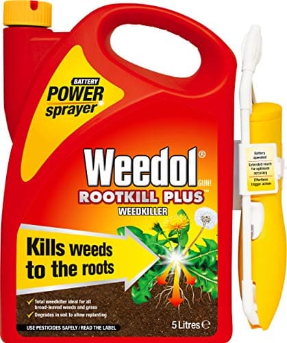 Image of Weedol Rootkill Plus Weedkiller, Battery Operated Power Sprayer, 5 Litre