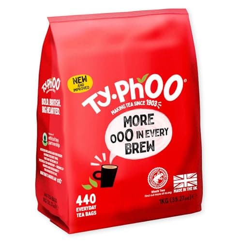 Image of Typhoo Tea • 440 Black Tea Bags • Refreshing Everyday Blend • Bold & Full-Flavoured • Vegetarian Friendly • Packed in the UK • Ethical Sourcing