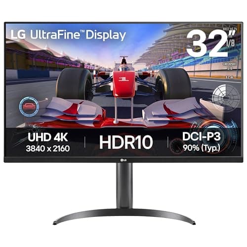 Image of LG UltraFine Monitor 32UR500K-B - 4K UHD VA 32 inch, 60Hz, 4ms GtG, HDR10, Home/Office Display, Tilt Adjustment, Built-in Speakers, HDMI, DisplayPort, Black