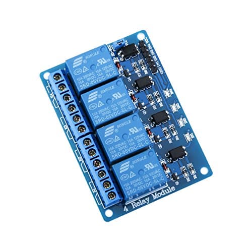Image of ELEGOO Relay Module 4 Channel DC 5V with Optocoupler for Arduino UNO R3 MEGA Project 1280 DSP ARM PIC AVR STM32 Raspberry Pi