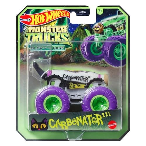 Image of Hot Wheels Monster Trucks - (Glow in the Dark Carbonator XXL HWC90)