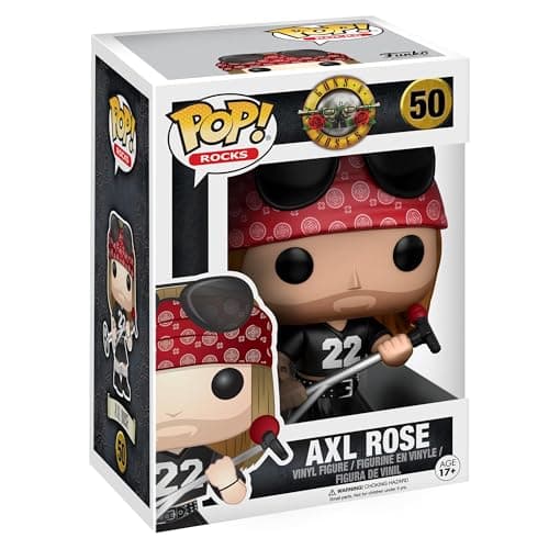 Image of Funko POP! Rocks: Music - Guns N Roses Axl Rose - Collectable Vinyl Figure - Gift Idea - Official Merchandise - Toys for Kids & Adults - Music Fans - Model Figure for Collectors and Display