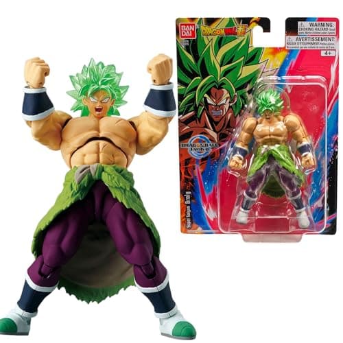 Image of Dragon Ball Evolve Super Saiyan Broly Action Figure - 12.5cm Dragon Ball Super Anime Toy - Bandai Collectible Action Figure - Anime Gifts for Fans