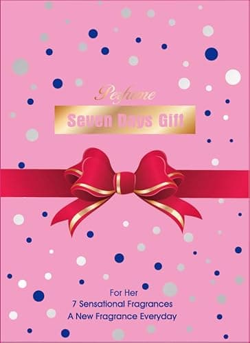 Image of Christmas Women's Fragrance ADVENT CALENDAR SEVEN DAYS GIFT FOR HER by Saffron LONDON Gift Set for Woman 7 days Perfume Countdown for All Occasions