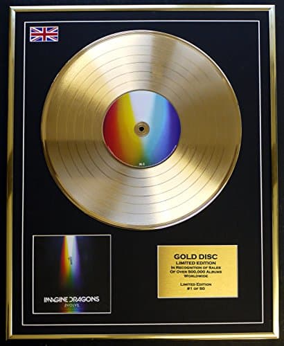Image of IMAGINE DRAGONS/Cd Gold Disc Record Limited Edition/EVOLVE