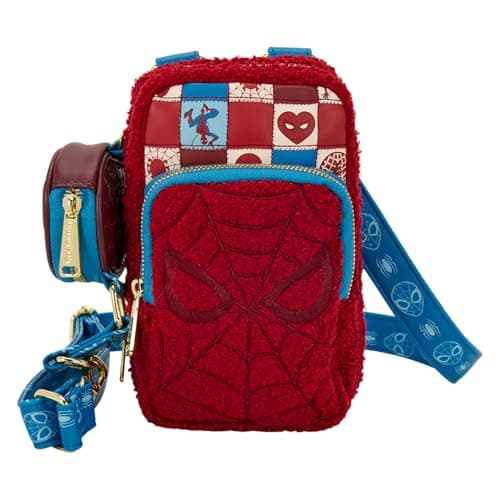 Image of Loungefly Marvel Spider-Man Cell Phone Crossbody Bag with Coin Bag