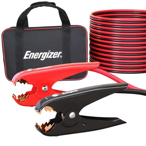 Image of Energizer Jump Leads for Car Battery, Heavy Duty Automotive Booster Cables for Jump Starting Dead or Weak Batteries with Carrying Bag Included (25-Feet (1-Gauge)