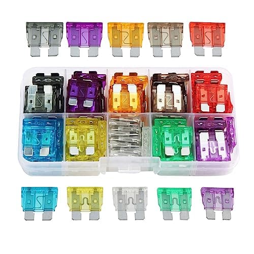 Image of 100Pcs Car Fuses Assorted Motorhome Parts & Accessories Auto Standard Blade Fuses Replacement Kit Car Fuse Box