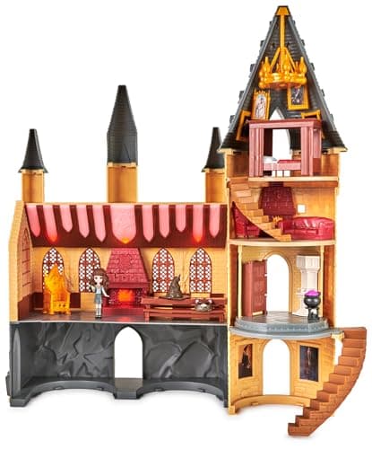 Image of Wizarding World, Magical Minis Hogwarts Castle with 12 Accessories, Lights, Sounds and Exclusive Hermione Doll, Kids Toys for Ages 5 and up