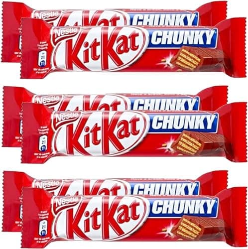 Image of Kit Kat Chunky Original (40g) - 6 Pack | Milk Chocolate Wafers | Classic Crunch | Bulk Chocolate Candy Pack Gift for All Occasions, Easter, Birthday, Christmas! Sold by Swiss+