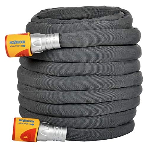 Image of HOZELOCK - Hybrid Watering Hose Tuffhoze 35 m : Extremely Flexible, Tuff-Fibre Woven Technology, Suitable for High-pressure Cleaners (40 bar), Durable hose: Ready to Use [8135A1240]