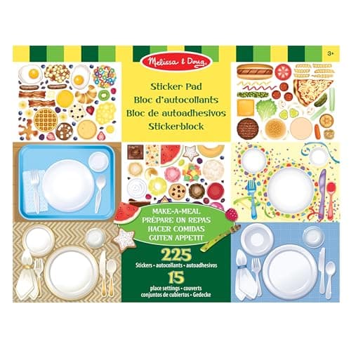 Image of Melissa & Doug Make-a-Meal Sticker Pad - FSC-Certified Materials