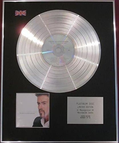 Image of Century Music Awards GEORGE MICHAEL - Limited Edition CD Platinum Disc - LADIES AND GENTLEMEN