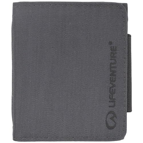 Image of Lifeventure Trifold RFID Wallet | Slim, Eco-Friendly Recycled Nylon Wallet for Travel | 6 Card Slots, 2 Note Pockets, ID Window, 4 Stash Pockets & 2 Zipped Coin Pouches, Grey
