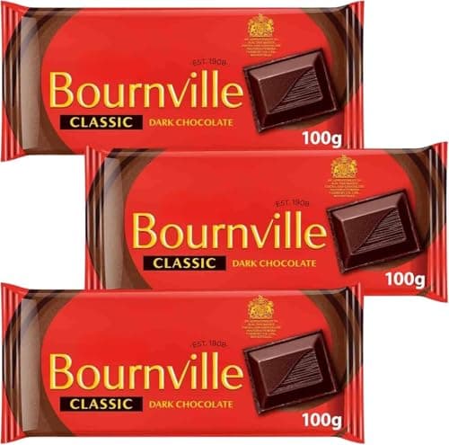 Image of 3x 100g Chocolate Bar With Bournville Classic Dark Chocolate – Bundled by GetInStyle Shop