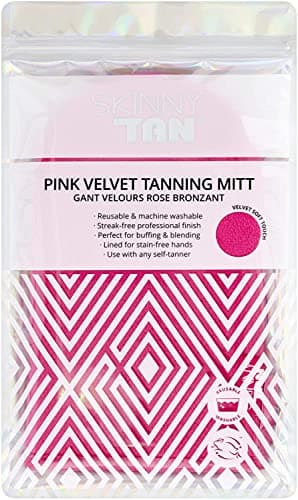 Image of Skinny Tan Dual Use Double Sided Luxury Fake Tan Mitt Applicator | Reusable Glove | Streak Application | Super Soft & Washable