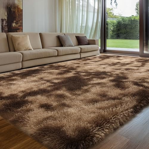 Image of Sour Lemon Rugs Living Room 140x200cm, Coffee Area Rugs for Bedroom, Washable Anti Slip Extra Large Shaggy Soft Rug Fluffy Modern Floor Carpets Mat Beside Carpet for Kids Living Room