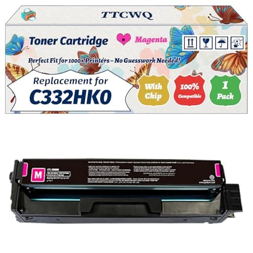 Image of Compatible for Lexmark C332HK0 Toner Cartridge Work for Lexmark MC3326adwe MC3326i C3326dw Printers, with Chip, High Yield 3000 Pages, High-Definition Printing (1 Pack Magenta)