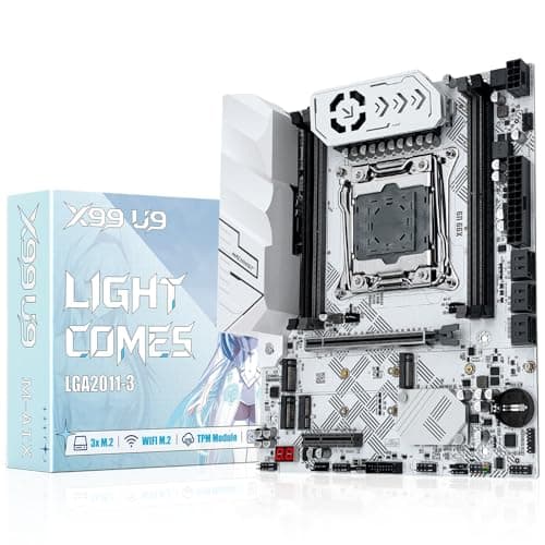 Image of MACHINIST X99 LGA 2011-V3 Motherboard Support Intel Xeon E5 V3 V4 and Core i7 5th 6th Series CPUs (M-ATX, 4-Channel DDR4, NVME M.2, PCIe 3.0, WiFi M.2, Gigabit Network, SATA 6Gbps, USB 3.0), X99 U9