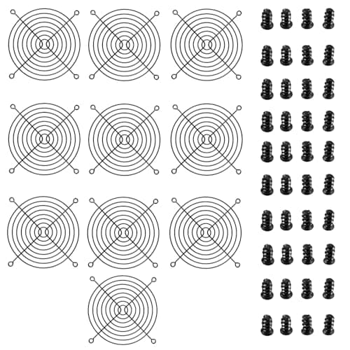 Image of Nivithi 120mm Fan,Dust Filter,10 Pack Metal Grill for CPU Fans,Cooling Metal Finger Guard for 120mm PC Computer Case Fans.