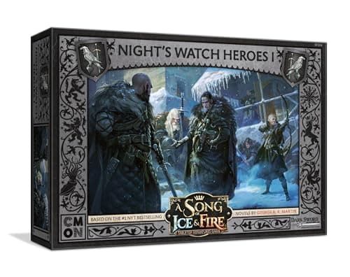 Image of CMON | A Song of Ice and Fire: Night's Watch Heroes I Expansion | Miniatures Board Game | Ages 14 Plus | 2 Players | 45-60 Minutes Playing Time