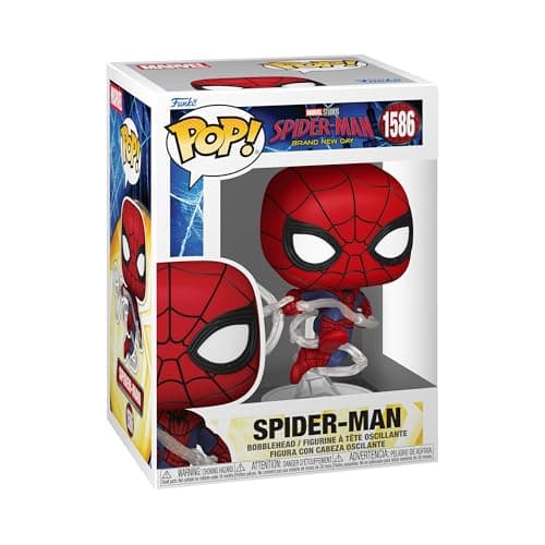 Image of Funko POP! Marvel: Spider-Man Day - Spider-Man - Collectable Vinyl Figure - Gift Idea - Official Merchandise - Toys For Kids & Adults - Model Figure for Collectors and Display