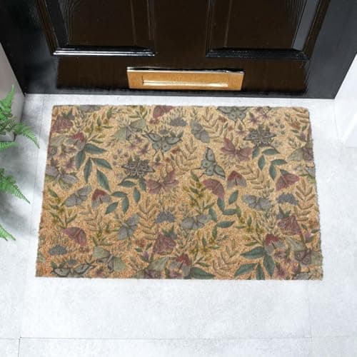 Image of Artsy Mats - Welcome Cat Coir Doormat - Made from Tufted Coconut Fibre - Non-Slip Natural Rubber Backed Doormats Indoor - Heavy Duty, Decorative OutDoormats, (60x40cm)