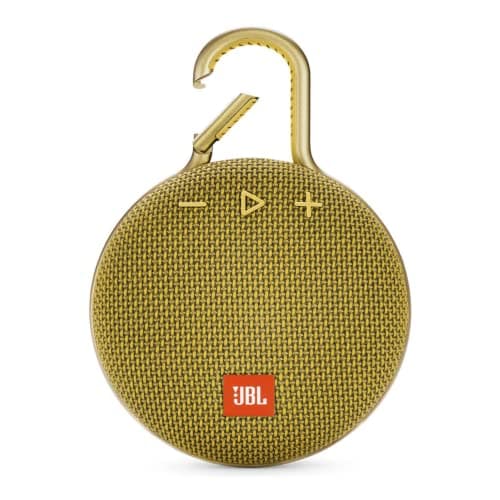 Image of JBL Clip 3 Portable Waterproof Wireless Bluetooth Speaker | Mustard Yellow