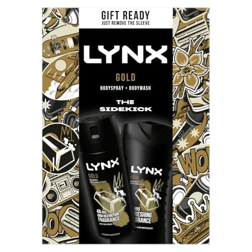Image of Lynx Gold The Sidekick Duo Body Wash & Body Spray Deodorant Gift Set