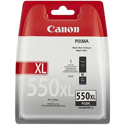 Image of Canon PGI-550 PGBKXL - 6431B004 - 1 x Black - High Yield - Blister with security - Ink tank - For PIXMA iP8750,iX6850,MG5550,MG5650,MG5655,MG6450,MG6650,MG7150,MG7550,MX725,MX925
