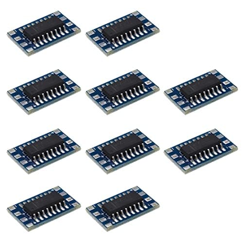Image of eMagTech 10PCS Mini RS232 MAX3232 to TTL Level Converter Serial Module Board Adapter 3~5V MAX3232 Breakout Board Computer Cable Serial Adapters Electronic Components
