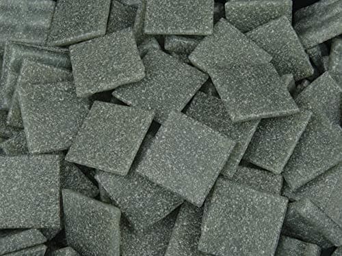 Image of 75 Pack Dark Grey 20mm Vitreous Mosaic Tiles