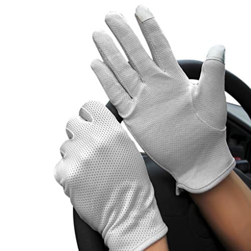 Image of TINAYAUE Men Women Thin Breathable Touchscreen Driving Gloves Lightweight Summer Sun UV Protection Glove Anti-slip Cotton Mittens Gloves for Cycling Motorcycle Hiking Running Walking
