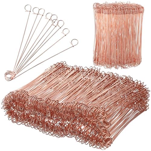 Image of 250 Pcs Rebar Reinforcing Mesh Loop Ties, 1mm x 140mm/5.5" Heavy Duty Steel Rebar Tie Wire, Double Loop Twist Reinforcing Bar Wire Ties for Concrete Garden Fences & Potato Bags