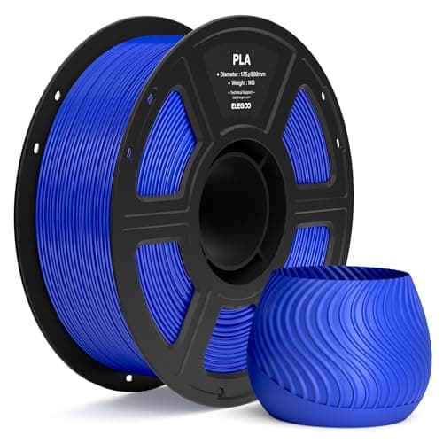 Image of ELEGOO PLA Filament 1.75mm Dark Blue 1KG, 3D Printer Filament Dimensional Accuracy +/- 0.02mm, 1kg Spool(2.2lbs) Fit Most FDM 3D Printers