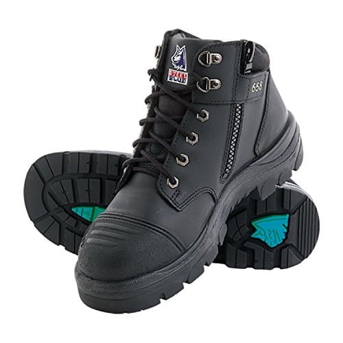 Image of Steel Blue Parkes Zip Sided Safety Boot S3 - Colour: Black (7 UK)