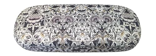 Image of DV Hard Glasses Case with Cleaning Cloth – Assorted Designs including Van Gogh, William Morris, Lisa Parker, Floral, Animal & Mystical Prints – Protective Eyeglass Holder for Men & Women