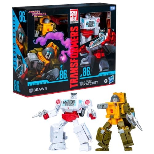 Image of Transformers Studio Series Deluxe The Transformers: The Movie Brawn & Autobot Ratchet