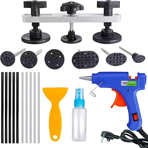 Image of Uolor Car Dent Repair Kit, Paintless Dent Removal Kit Dent Puller Complete Set for Auto Body, Motorcycle, Fridge – Auto Door Ding & Hail Damage Dent Remover Tools