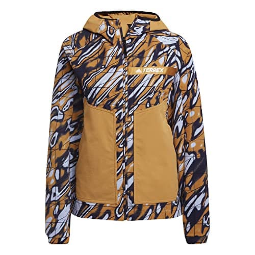 Image of adidas Terrex Multi All Over Print Stretch Softshell Jacket Ambient Sky MD (US 8-10)