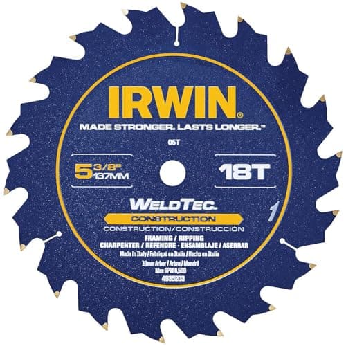 Image of IRWIN Tools Marathon WeldTec Circular Saw Blade, 5-3/8-inch, 18T (4935203)