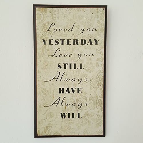 Image of Heaven Sends Vintage Style Sign Loved you yesterday #PCE588